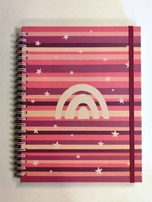 CUADERNO FLOR NEGRA ARCOIRIS